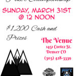 1 more day until the $1,200 Colorado Bar Poker Championship – Sunday March 31st, at 12 noon – The Venue (Denver)