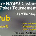 $2,000+ in cash prizes at Rocky Mountain Poker Venues locations over the next 60 days.